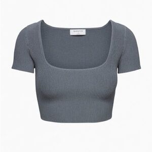 babaton sculpt knit squareneck top